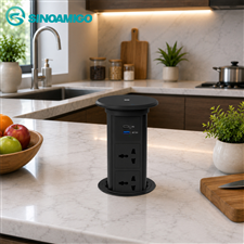 Ổ Cắm Điện Âm Bàn Sinoamigo SMT-6B Màu Đen: Giải Pháp Công Nghệ Hiện Đại Cho Không Gian Sống