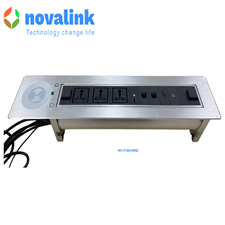 Ổ Điện Âm Bàn Novalink NV-ST803WQI Tích Hợp Sạc Không Dây, Xoay 180 Độ - Giải Pháp Kết Nối Hiện Đại