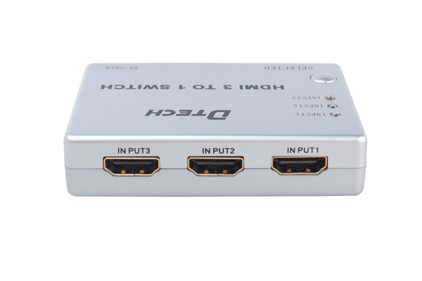 Switch HDMI  3 in 1 out của DTech DT DT7018