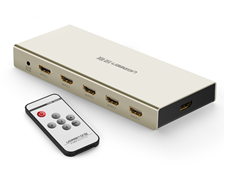 Switch HDMI Ugreen 5 vào 1 ra 40279 hỗ trỗ trợ 2k, 4k vỏ nhôm chính hãng