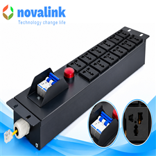 Thanh nguồn PDU 12 outlet chuẩn đa năng dùng cho tủ mạng